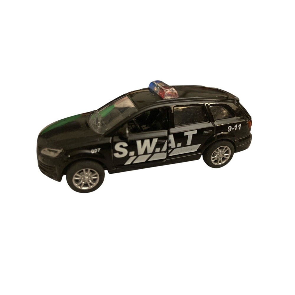 Miniauto Working Pull‎ Back Friction S.W.A.T. SUV Doors Open Loose